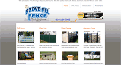 Desktop Screenshot of aboveallfence.com
