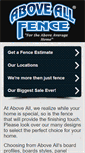Mobile Screenshot of aboveallfence.com