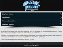 Tablet Screenshot of aboveallfence.com